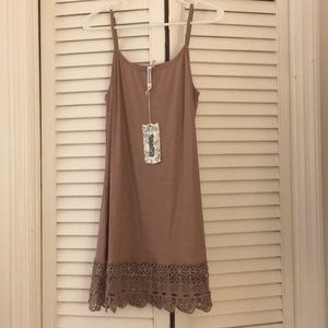 NEW Embroidered bottom tank with adjustable straps